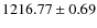 $1216.77\pm 0.69$