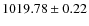 $1019.78\pm 0.22$