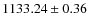 $1133.24\pm 0.36$