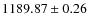 $1189.87\pm 0.26$