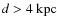 $d>4~{\rm kpc}$