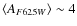 $\langle
A_{F625W}\rangle \sim 4$