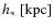 $h_{*}\ [{\rm kpc}]$