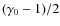 $(\gamma_0-1)/2$