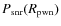 $P_{\rm snr}(R_{\rm pwn})$