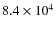 $8.4\times 10^4 $