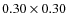 $0.30 \times 0.30$