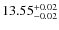 $13.55_{\rm -0.02}^{+0.02}$