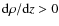 ${\rm d} \rho/{\rm d} z>0$