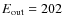 $E_{\rm out}=202$