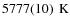 $\unit[5777(10)]~{\rm K}$