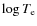 $\log T_{\rm e}$