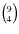 $\left(^{9}_{4}\right)$