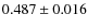 $0.487\pm0.016$
