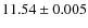 $11.54\pm0.005$