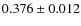 $0.376\pm0.012$