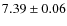 $7.39\pm0.06$