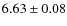 $6.63\pm0.08$