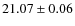 $21.07\pm0.06$