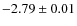$-2.79\pm 0.01$