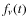 $f_{\nu}(t)$