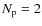 $N_{\rm p}=2$