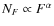 $ N_{F}
\propto F^{\alpha}$