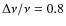 $\Delta\nu/\nu = 0.8$