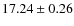 $17.24\pm 0.26$