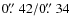 $0\hbox{$.\!\!^{\prime\prime}$ }42/0\hbox{$.\!\!^{\prime\prime}$ }34$