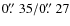 $0\hbox{$.\!\!^{\prime\prime}$ }35/0\hbox{$.\!\!^{\prime\prime}$ }27$