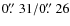 $0\hbox{$.\!\!^{\prime\prime}$ }31/0\hbox{$.\!\!^{\prime\prime}$ }26$