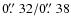 $0\hbox{$.\!\!^{\prime\prime}$ }32/0\hbox{$.\!\!^{\prime\prime}$ }38$