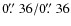 $0\hbox{$.\!\!^{\prime\prime}$ }36/0\hbox{$.\!\!^{\prime\prime}$ }36$