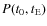$P({t_{\rm0}}, {t_{\rm E}})$