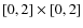 $[0,2]\times[0,2]$