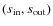 $(s_{\rm in},s_{\rm out})$