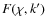 $F(\chi, k')$