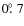 $0\hbox{$.\!\!^\circ$ }7$