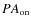 $PA_{{\rm on}}$