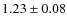 $1.23 \pm 0.08$