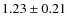 $1.23 \pm 0.21$