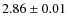 $2.86 \pm 0.01$