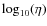 $ \log_{10} (\eta) $