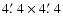 $4\hbox{$.\mkern-4mu^\prime$ }4 \times 4\hbox{$.\mkern-4mu^\prime$ }4$