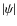 $\vert\psi\vert$