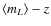 $\langle m_L\rangle - z$