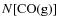 $N[\rm {CO(g)}]$