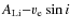 $A_{\rm Li}{-}v_{\rm e} \sin i$