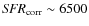 ${\it SFR}_{\rm corr} \sim 6500$